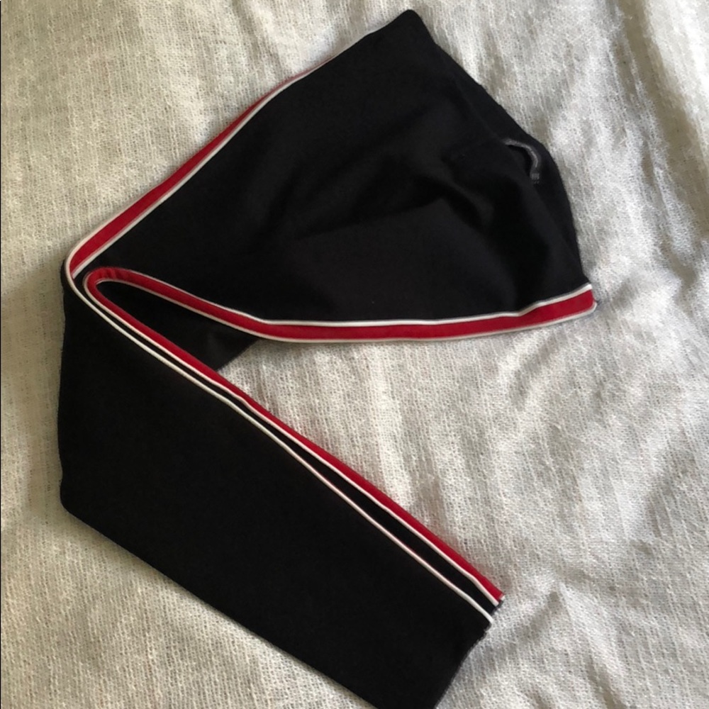 Zara leggings with side stripe
